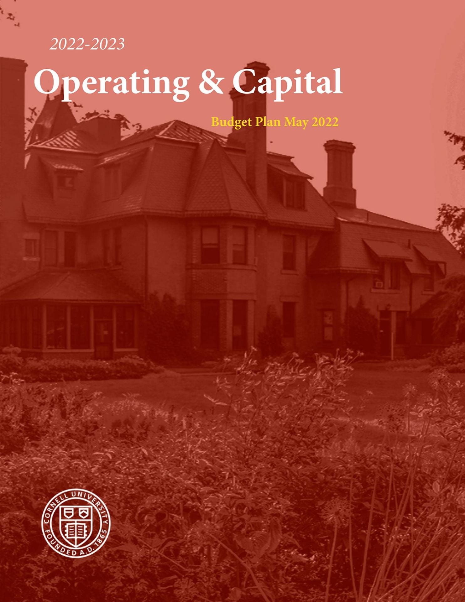 2022-2023 Operating And Capital Plan Cover